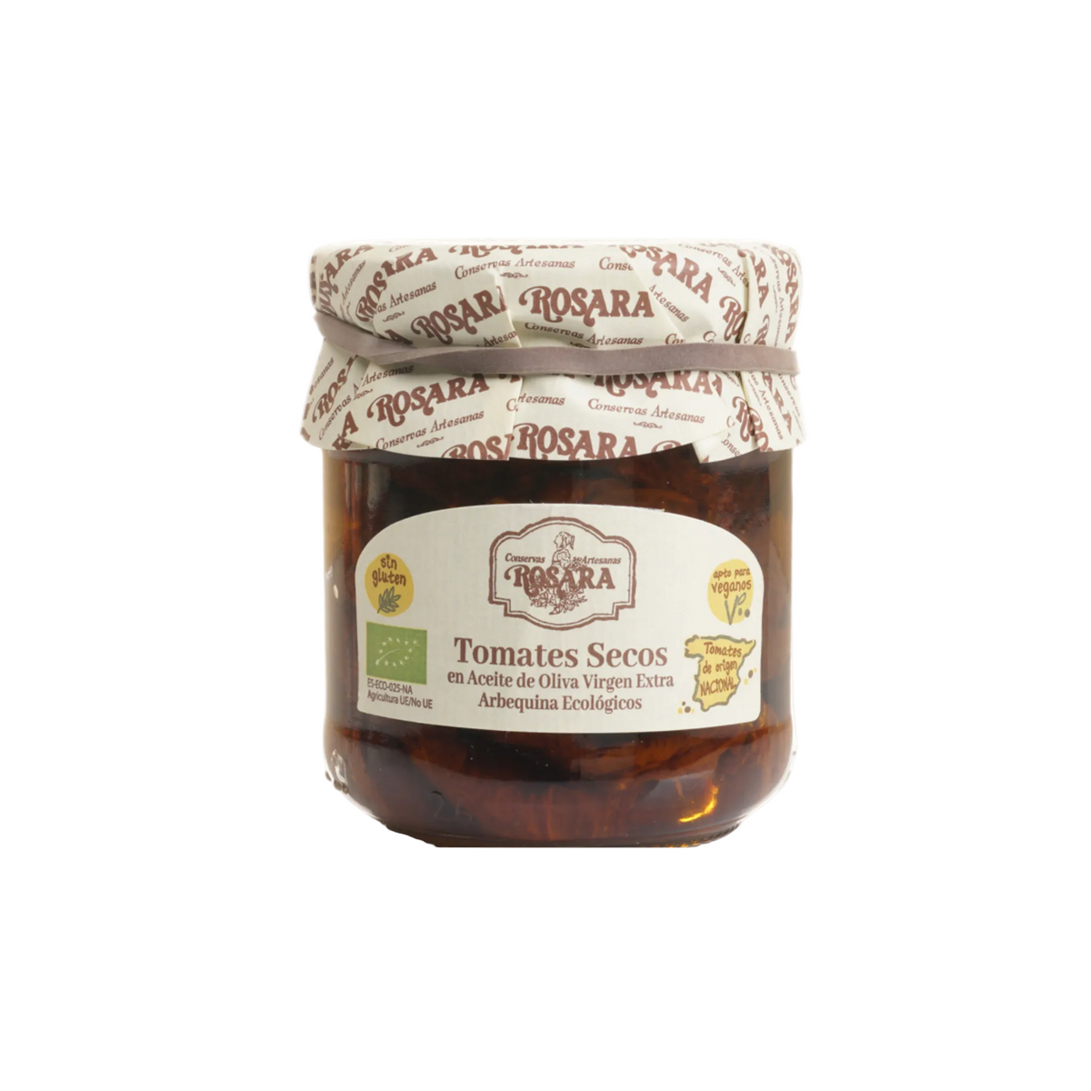 Tomates Secos Ecológicos en AOVE Arbequina Rosara 180 g