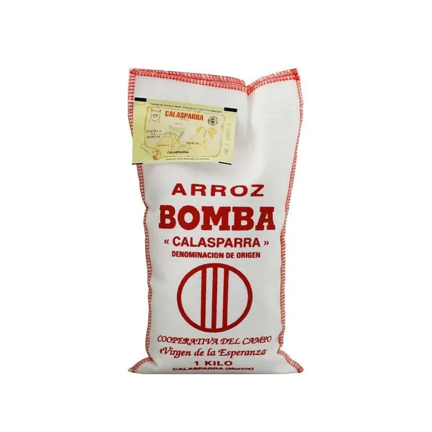 Arroz Bomba  D.O.P. Calasparra 1 kg Cooperativa Virgen Virgen de la Esperanza