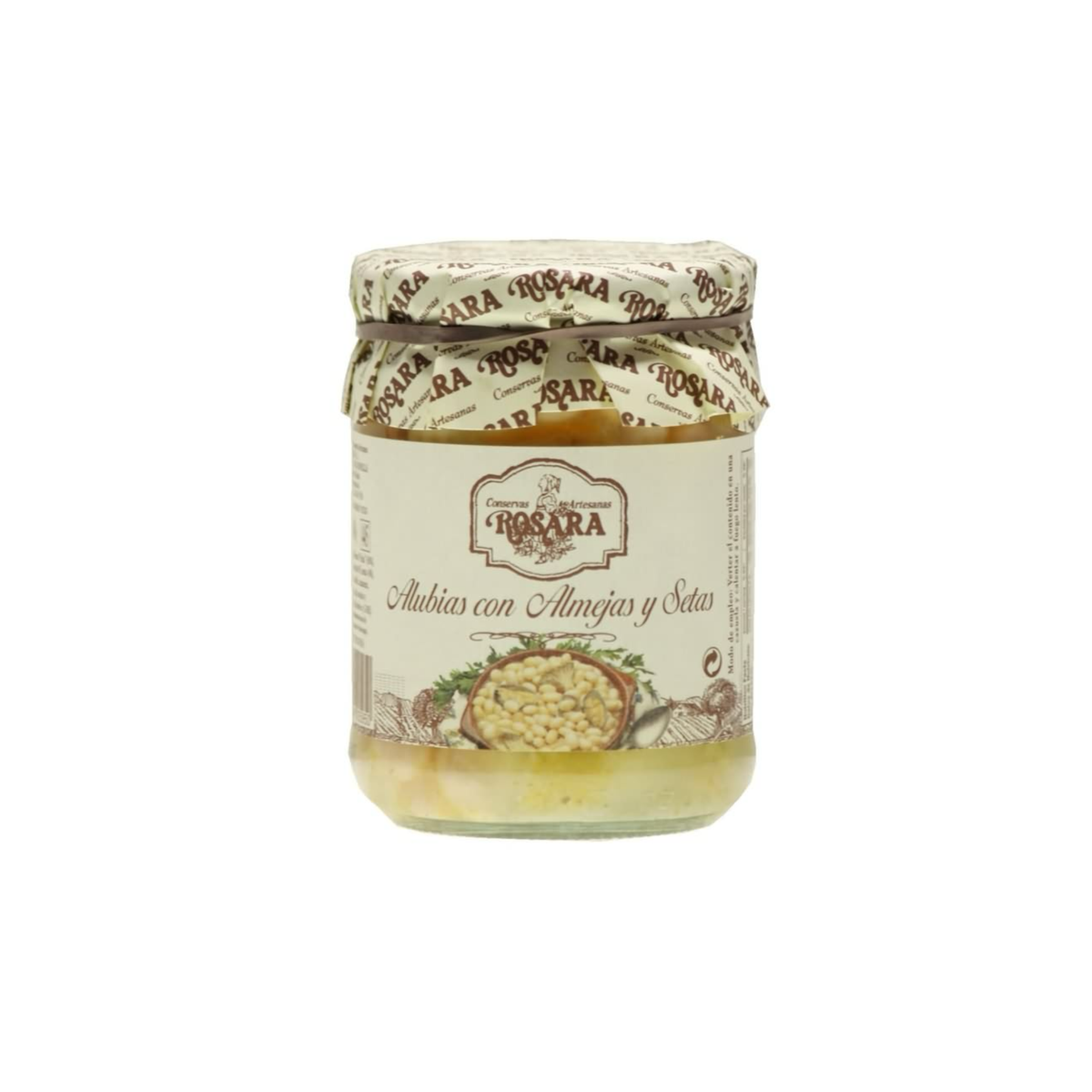 Alubias con Almejas y Setas Rosara 400 g plato preparado gourmet