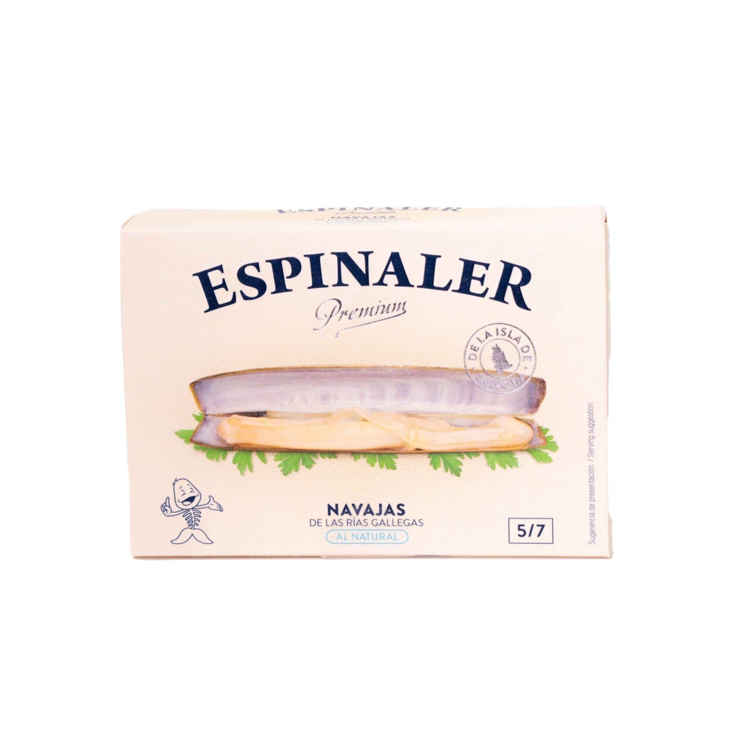 Navajas premium al natural Espinaler 8/10 piezas