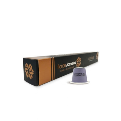 Cápsulas Café Gourmet Flor de Jamaica  10 uds compatibles con Nespresso